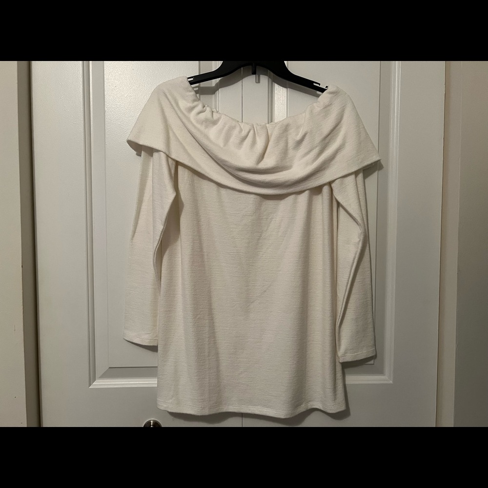Off the shoulder Loft sweater